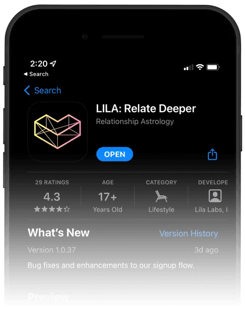 The Lila App Store listing showing a 4.6 star rating